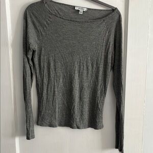 Heather Gray Long Sleeve Top